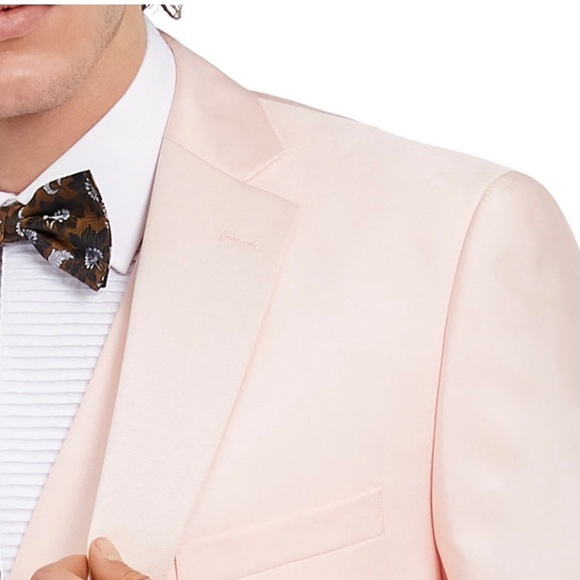 Alfani men’s 3 piece Tuxedo/suit , light Peach 46R - Picture 4 of 9